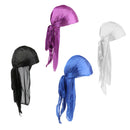 4Pcs Mens Durag Headwrap Hair Loss Headscarf Bandana Pirate Hats Headwear