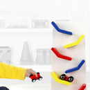 Wooden Demountable Slider Car 9 Zigzag Ladder Small Pulley Building Block R J7P3