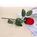 1pc Red Rose Flower Velvet Jewelry Storage Box Engagement Ring Box fiJ uW
