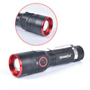 1pc T6 COB Flashlight Zoomable LED 18650 USB Rechargeable Light Lamp TorchAT3C