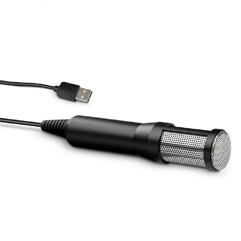 Condenser Recording Microphone 3.5mm Plug and Play PC Microphone, Broadcast