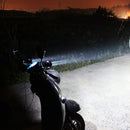 2x DC12-80V Motorcycle E-Bike Front 4 LED Headlight High Power Fog Light Lamp