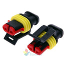 10 X 2 Pin Way Car Auto Waterproof Electrical Connector Plug Socket Wire Kit New
