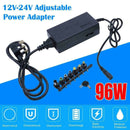 Laptop AC Charger Power Adapter Supply 96W 12V-24V with 8 DC converter bs