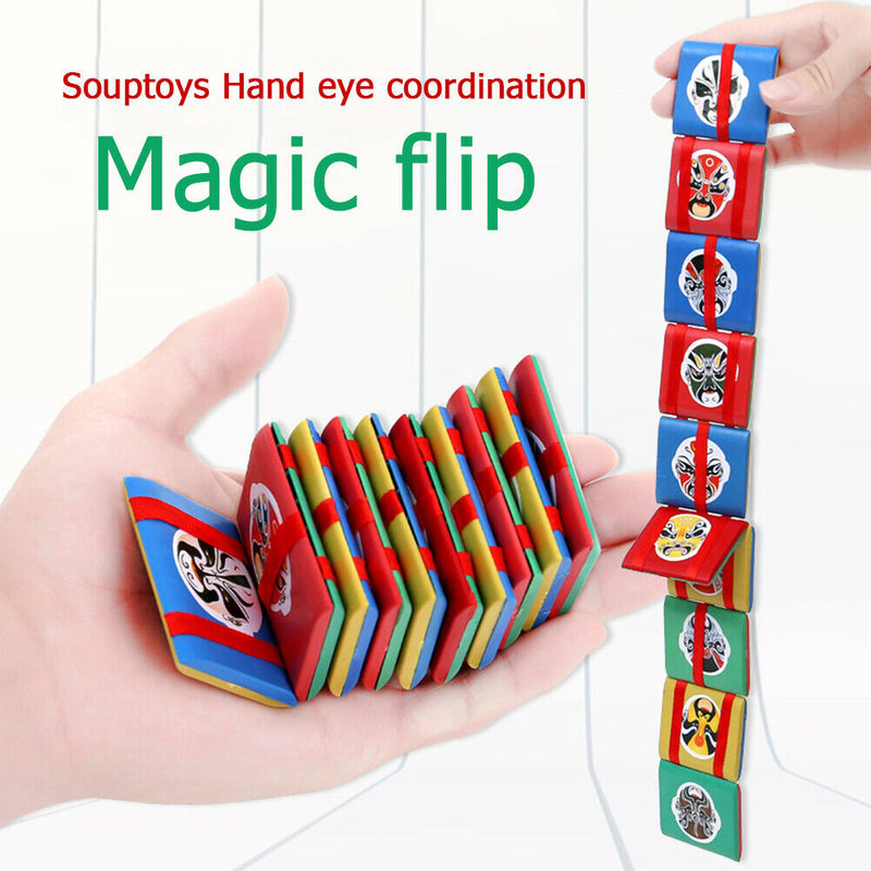 Brain Power Develop Fun Children Durable Jigsaw Manual Home Handheld Magic Flap