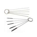 Metal Carburetor Carbon Dirt Remove Jet 5 Cleaning Needles & 5 Brushes Tools Kit