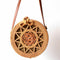 Woven Rattan Bag Round Straw Shoulder Bag Small Beach Handbags Women Summer B2R7