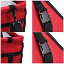 Pet Car Safety Seat Breathable Waterproof Cat Dog Travel Carrier Bag (Red)