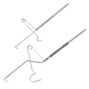 Fly Fishing Knot Tying Tool Tyer Hook Line Knotter Tie Nail Stainless Steel