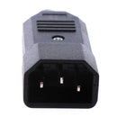 3 Pin IEC 320 C14 Male Plug Rewirable Power Connector Socket AC Panel SockeME