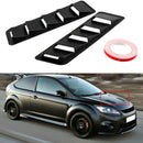 2PCS Universal Black Vent Window Louvers Air Cooling Panel Trim Set For Car H Gw