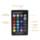 2* T10 W5W 5050 RGB Remote Control Car LED Light 6SMD Colorful Side Light Bulbs