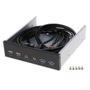 Desktop Optic Front Panel USB Hubs With Dual USB3.0&USB2.0 & HD AUDIO port