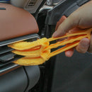 Microfiber Car A/C Air Vent Cleaning Brush Home Blind Cleaner (Yellow)