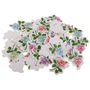 50pcs Rose Flower 2 Holes Wooden Buttons Scrapbook Embellishment Craft 32mm
