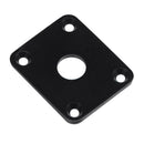 2pcs Guitar Output Jack Socket Square Plates for LP Guitar Bass (Black) A
