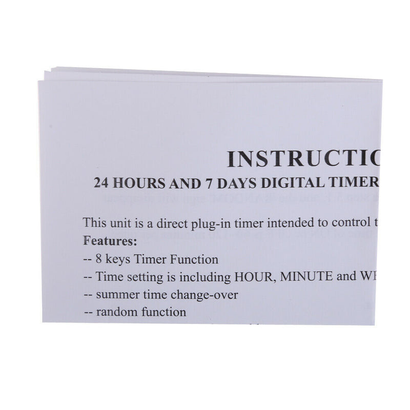 Electric Pug in Protable Timer Digital LED Display Reminder Kitchen Tool US