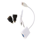 1080P Mini HDMI Male to VGA Female Video Converter Adapter Cable for PC TV