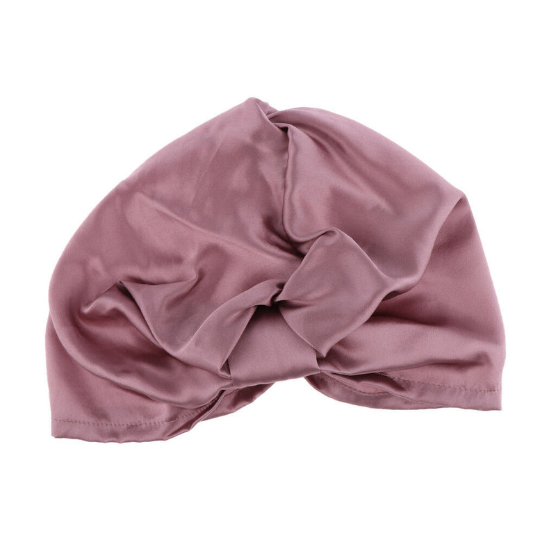 2pcs/set Women's Silk Sleeping Cap Night Sleep Hats Hair Care Scarves Bonnet