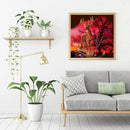 Diamond Painting Kit Elk in Sunset Glow Full Round Drill Picture Handicraft