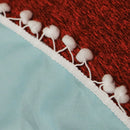 White Ball Tassel Beach Towel Fashion Yoga Mat Blacket Tippet 1