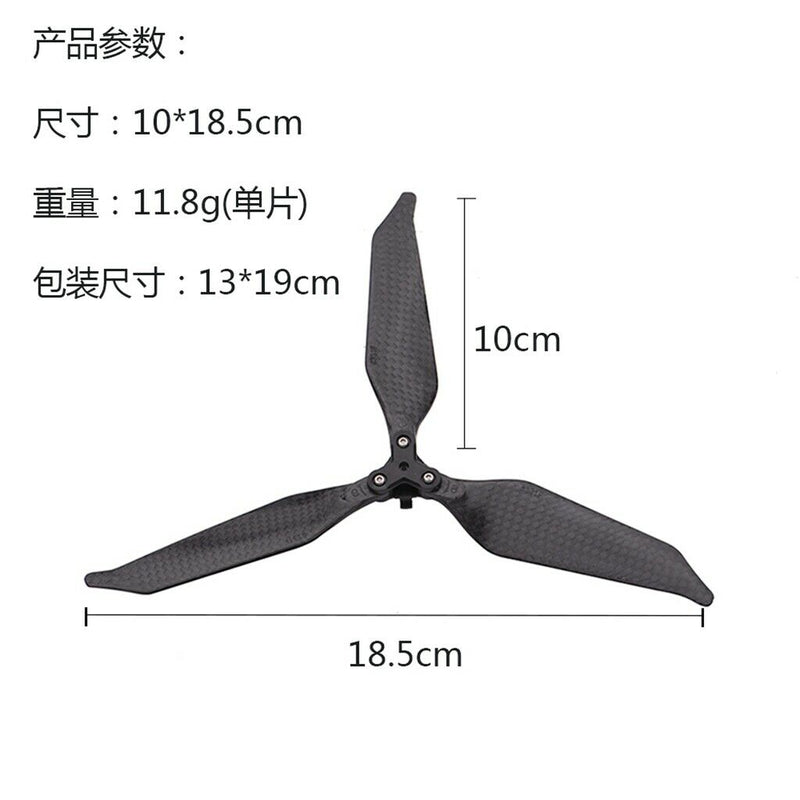 2 Pairs Propeller Foldable 3-Blade Low-Noise Compatible for DJI Mavic Pro, New