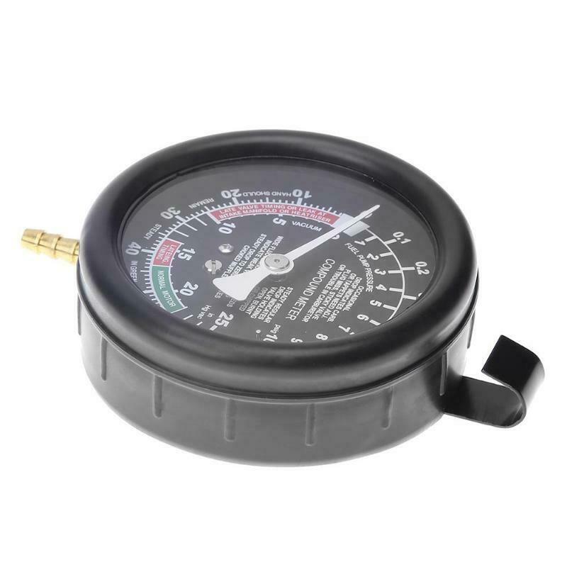 Multifunction Car Engine Vacuum Pressure Gauge Meter For Fuel System Vaccum T1C6