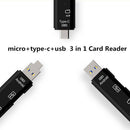 USB-C Type C/USB 3.1/Micro USB/OTG TF Card Reader for Phone Macbook Black