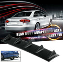 Shark Fin 5 Wing Lip Diffuser 23"x 6" Rear Bumper Chassis Black ABS Univer FT