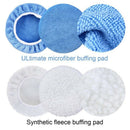 5 To 6 Inches Microfiber Polishing Pad for Car Polisher Bonnet 18 Packs