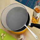 Stainless Steel Splatter Screen Handle Anti Grease Splash Scald Proof Fryin