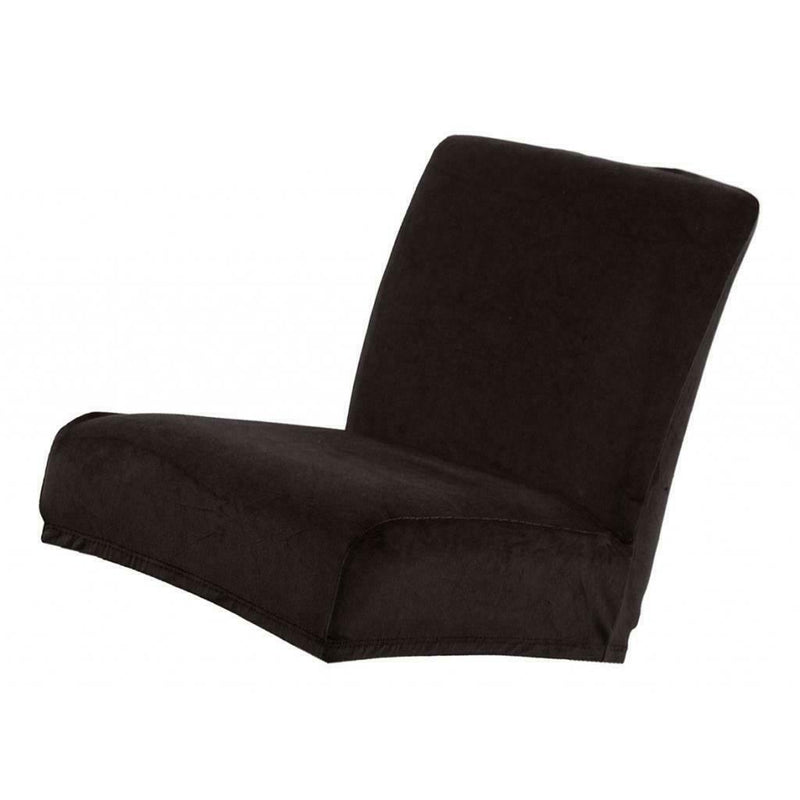 4 Pieces Velvet Short Dining Chair with Low Back Seat Cover Bar