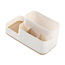 Makeup Storage Box Organizer Makeup Display Brush Holder Bathroom Khaki