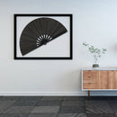 2 Pieces Large Folding Fan Nylon Cloth Handheld Folding Fan Chinese Kung Fu G3B2