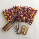 10pcs stainless steel 35cm barbecue bbq skewers needle kebab kabob stick â„–[