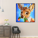 5D DIY Full Drill Round Diamond Painting Cute Deer Rhinestone Art Mosaic