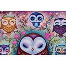 5D DIY Full Drill Diamond Painting Owl Embroidery Mosaic Kit Bedroom Decor