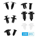 100pcs Auto Door Panel Fender Bumper Buckle Fastener Clips Retainer Rivet