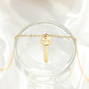 Fashion Women Key Love Long Chain Pendant Choker Necklace Punk Jewelry Gif@