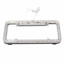 Universal 12V White 54 LED Light Car Front Rear Number License Plate Frame Cover