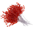50xAcrylic Crystal Bud Branches Artificial Flower Twig For Wedding Party Red