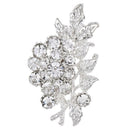 Fashion Luxury Rhinestone Brooch Flower And Leaf Brooch Crystal Jewelry Fas