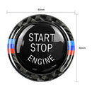 Engine Start Stop Button Replace Cover + Ring for BMW 320iÃ‚Â (Black Tircolor) A
