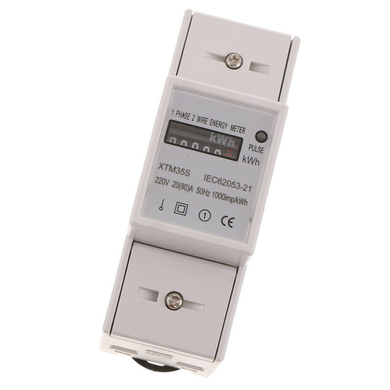 Multi-function DIN-rail Standard Single Phase 2P Electronic Energy Meter