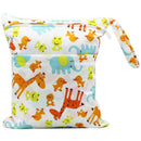 Baby Nappy Cartoon Large Double Pockets Zipper Waterproof Wet Dry Diaper Bag