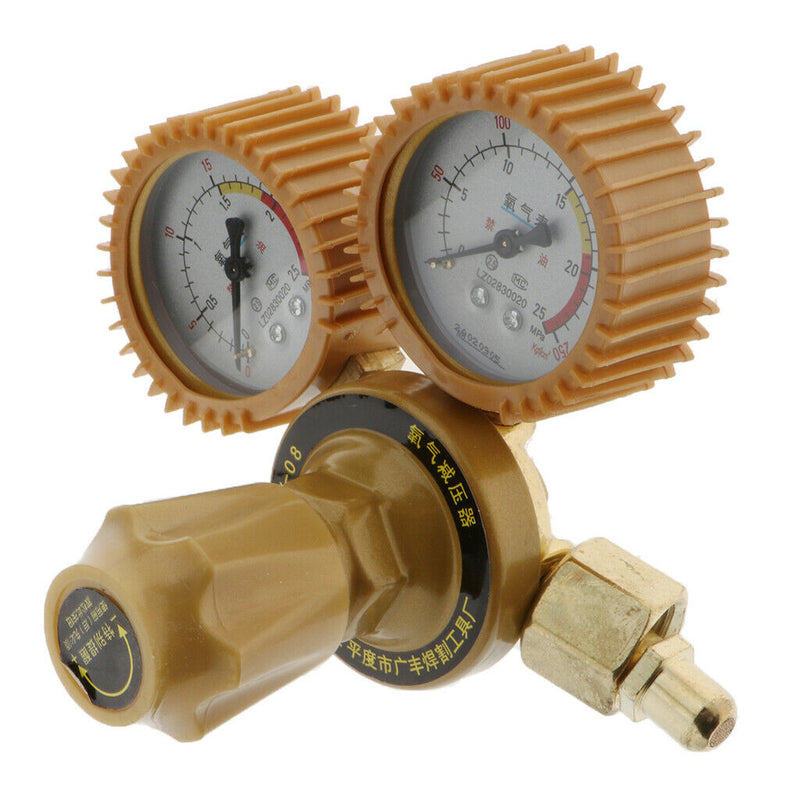 Shockproof Alloy Oxygen Pressure Regulator Gas Gauge Cutting Torch 2 Gauges