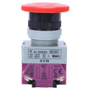 AC 600V 10A Red Mushroom Emergency Stop Push Button Switch 22mm NO NC R6K9