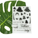 Lovely Mushroom Scrapbooking Album Card Decor Diary Craft Clear Stamps NT 3c