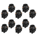 10 Pieces Auto Car Instrument Panel Lamp Dash Light T5 Twist Lock Sockets Base