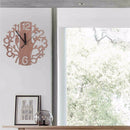 Creative Tree Shaped Wooden Wall Clock House Living Room Decoration O9B9